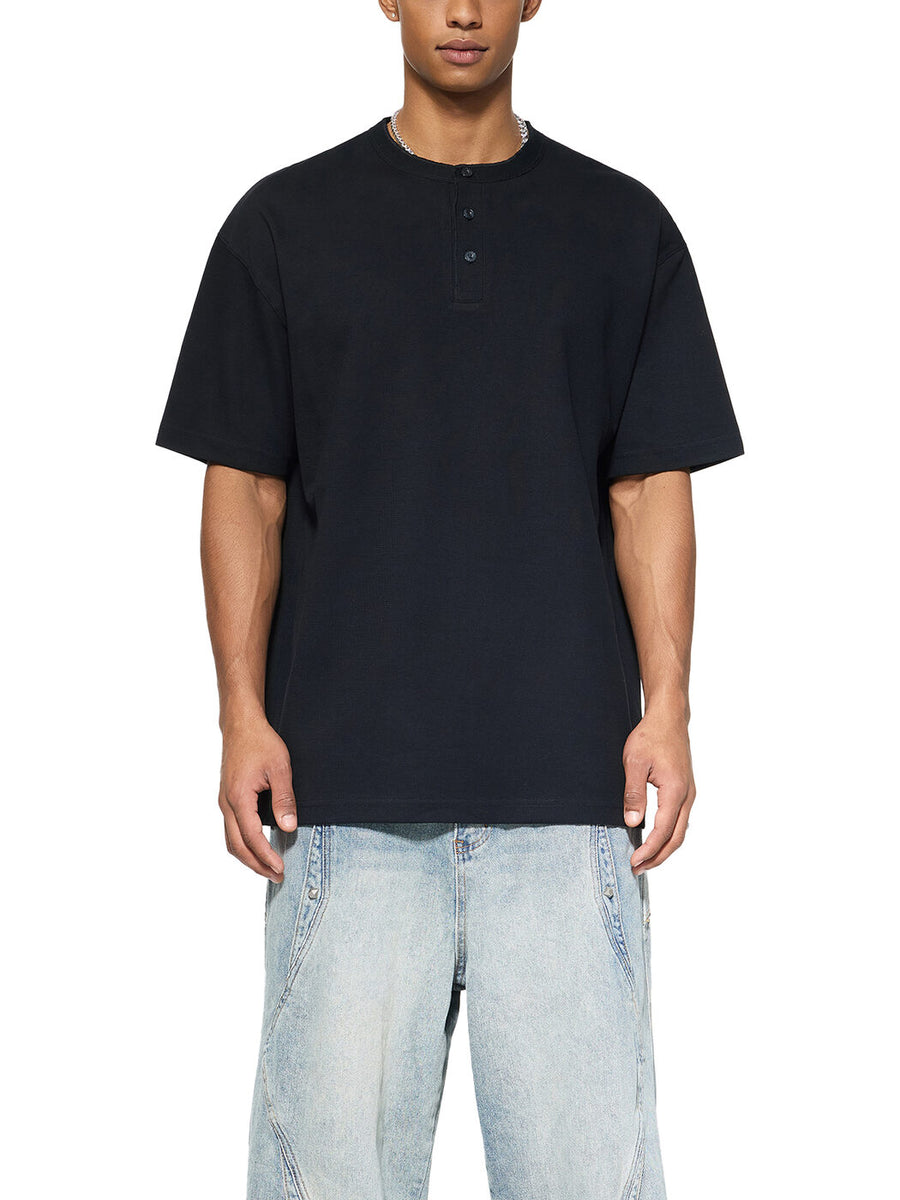 Short Sleeve Henley