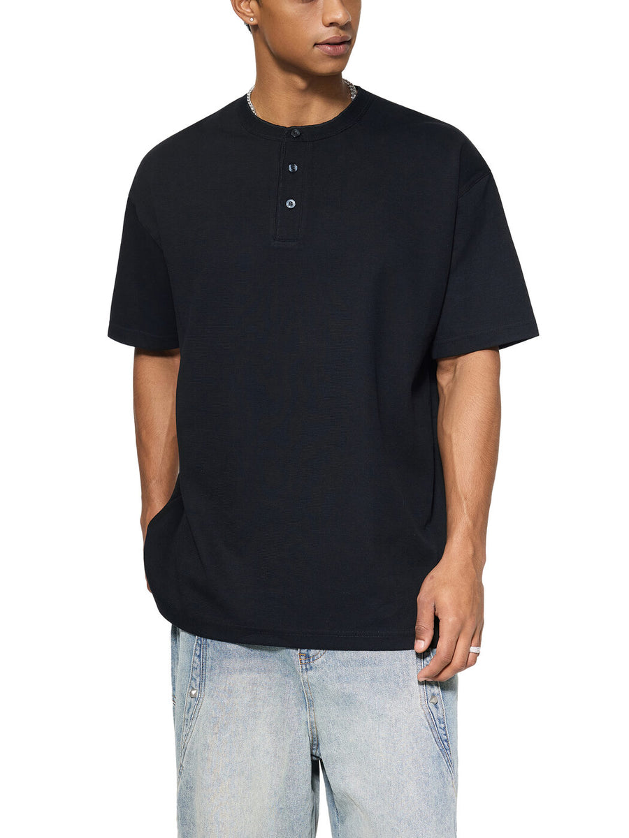 Short Sleeve Henley