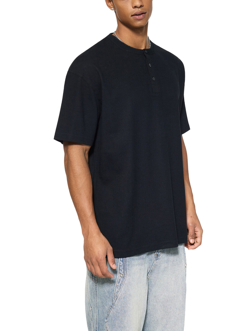 Short Sleeve Henley — JAQUE VION