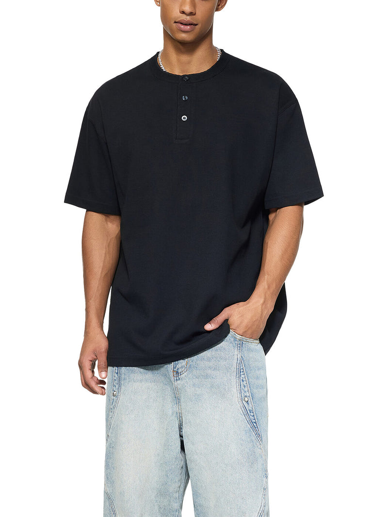 Short Sleeve Henley
